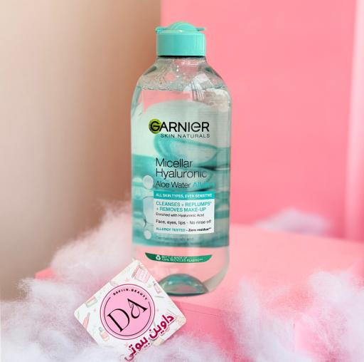 میسلار واتر گارنیر هیالورونیک اسید و آلوئه ورا Garnier micellar hyaluronic aloe vera